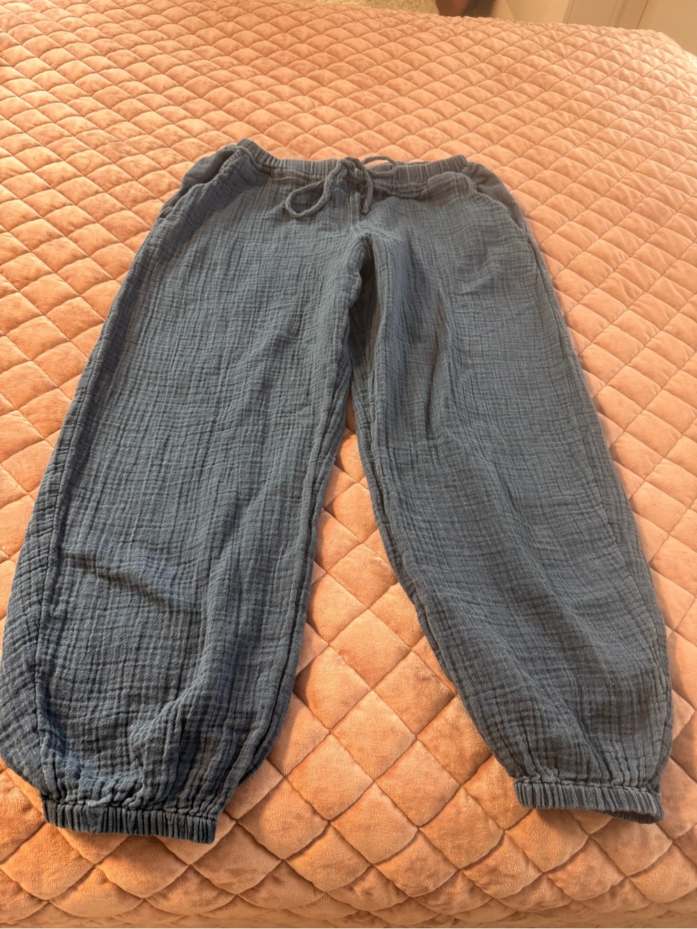 Kids Dark Gray Cotton Drawstring Jogger Pants